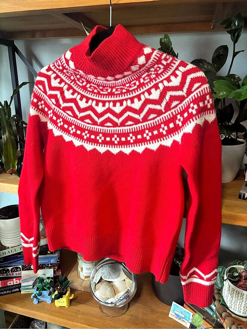 Boden Red Marion Merino High Neck Jumper XS